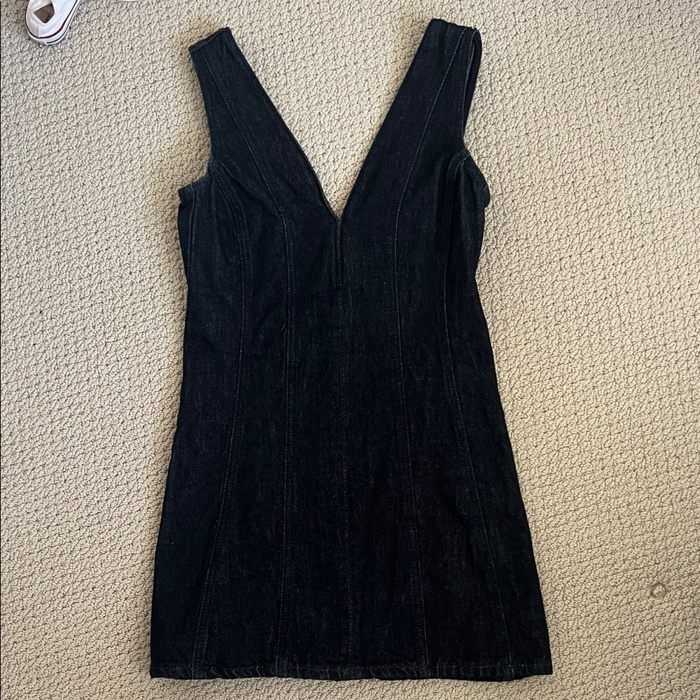 Zara ZW Collection Denim Mini Dress - Picture 2 of 6